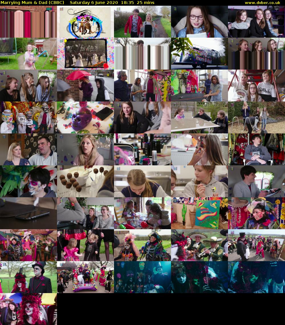 Marrying Mum & Dad (CBBC) Saturday 6 June 2020 18:35 - 19:00