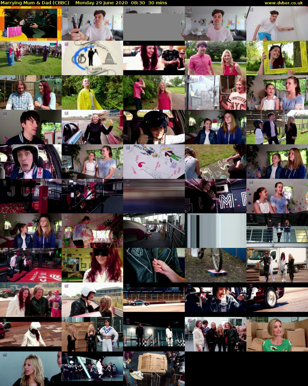 Marrying Mum & Dad (CBBC) Monday 29 June 2020 08:30 - 09:00