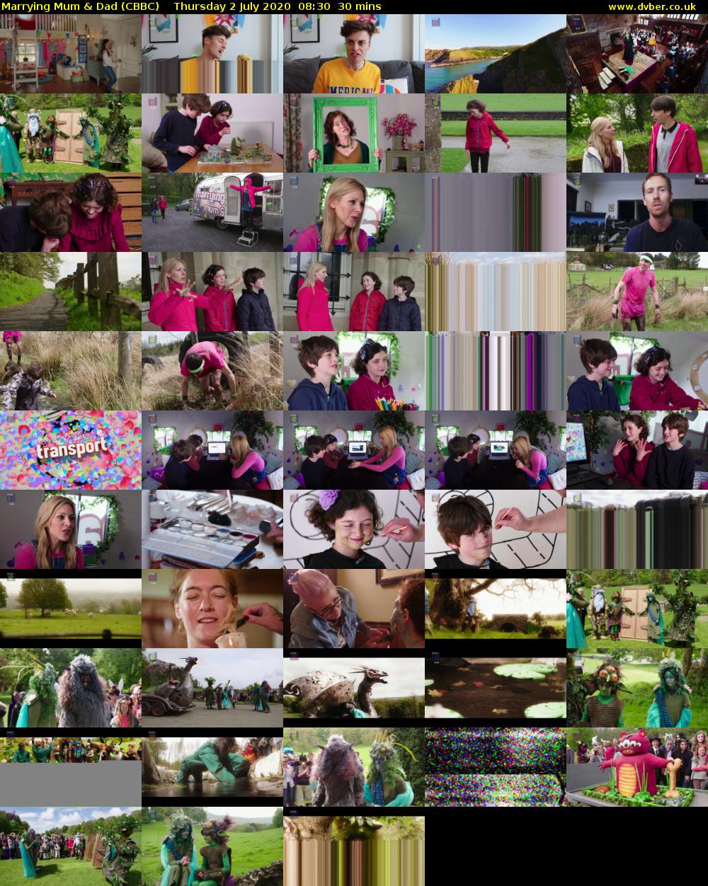 Marrying Mum & Dad (CBBC) Thursday 2 July 2020 08:30 - 09:00