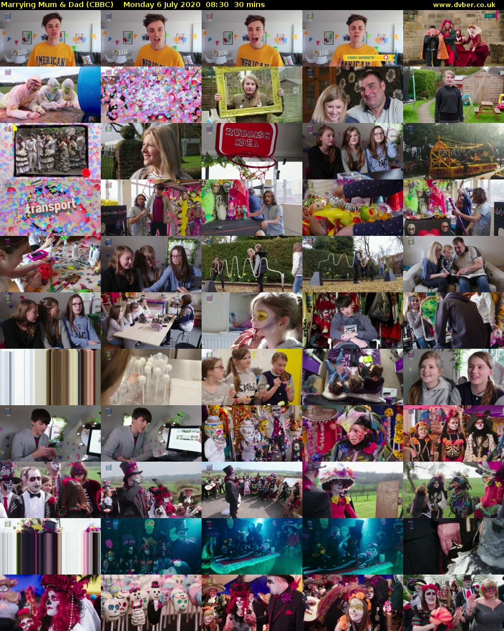 Marrying Mum & Dad (CBBC) Monday 6 July 2020 08:30 - 09:00