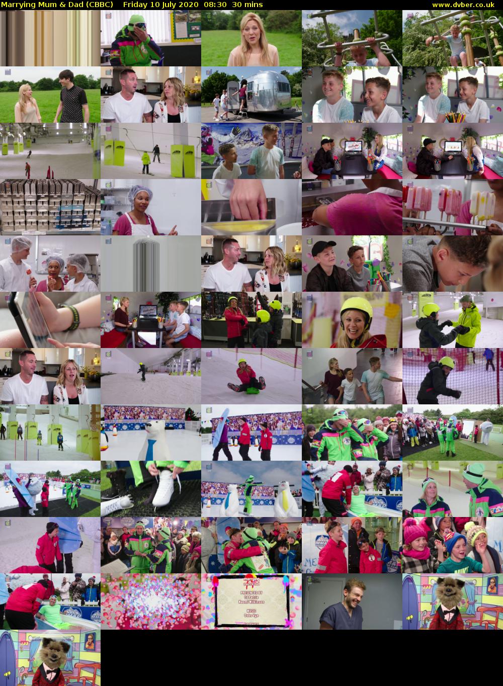 Marrying Mum & Dad (CBBC) Friday 10 July 2020 08:30 - 09:00