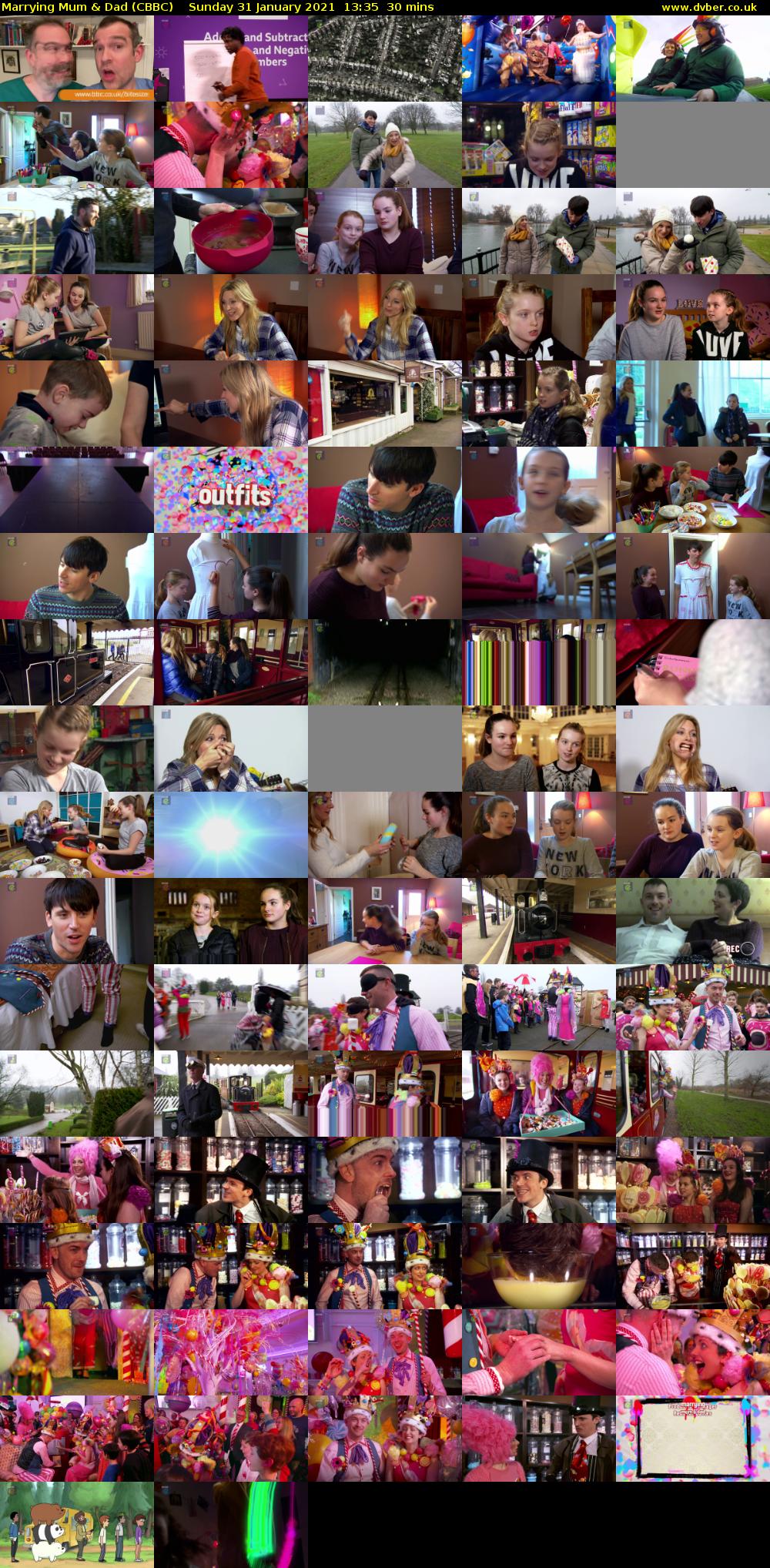 Marrying Mum & Dad (CBBC) Sunday 31 January 2021 13:35 - 14:05