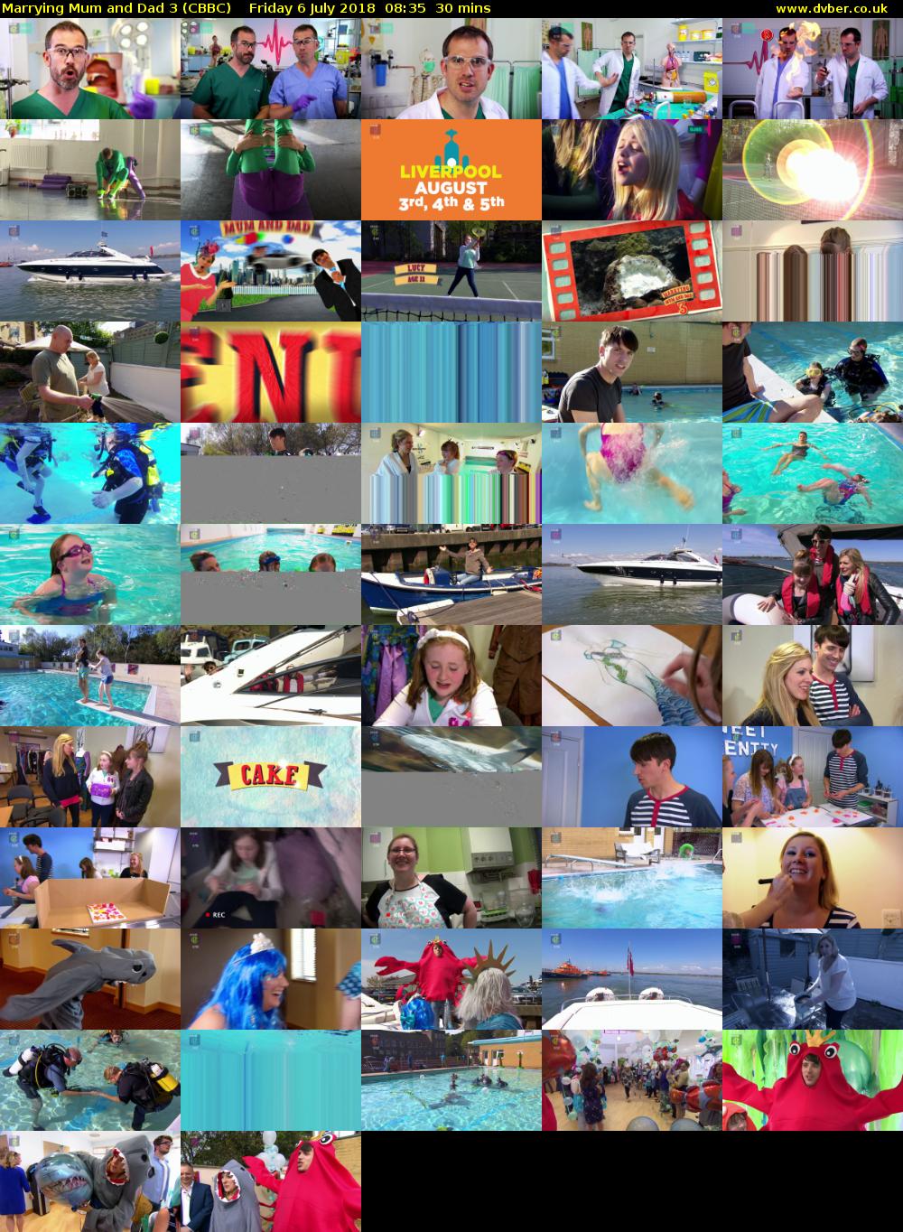 Marrying Mum and Dad 3 (CBBC) Friday 6 July 2018 08:35 - 09:05
