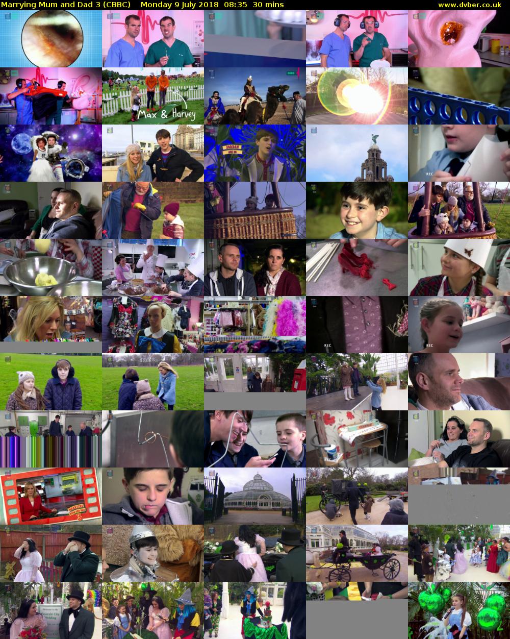 Marrying Mum and Dad 3 (CBBC) Monday 9 July 2018 08:35 - 09:05