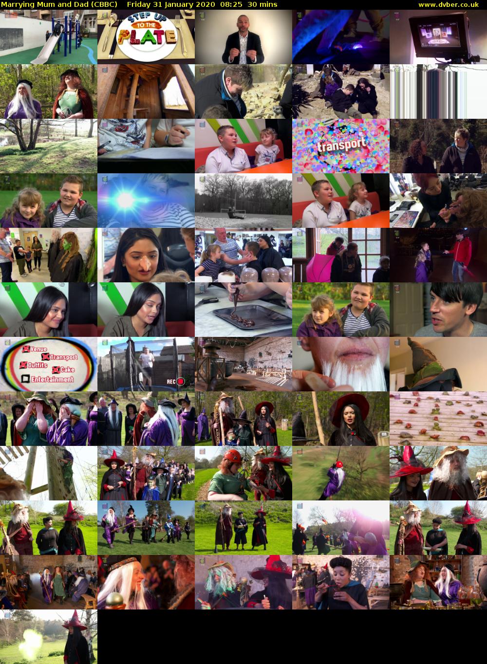 Marrying Mum and Dad (CBBC) Friday 31 January 2020 08:25 - 08:55