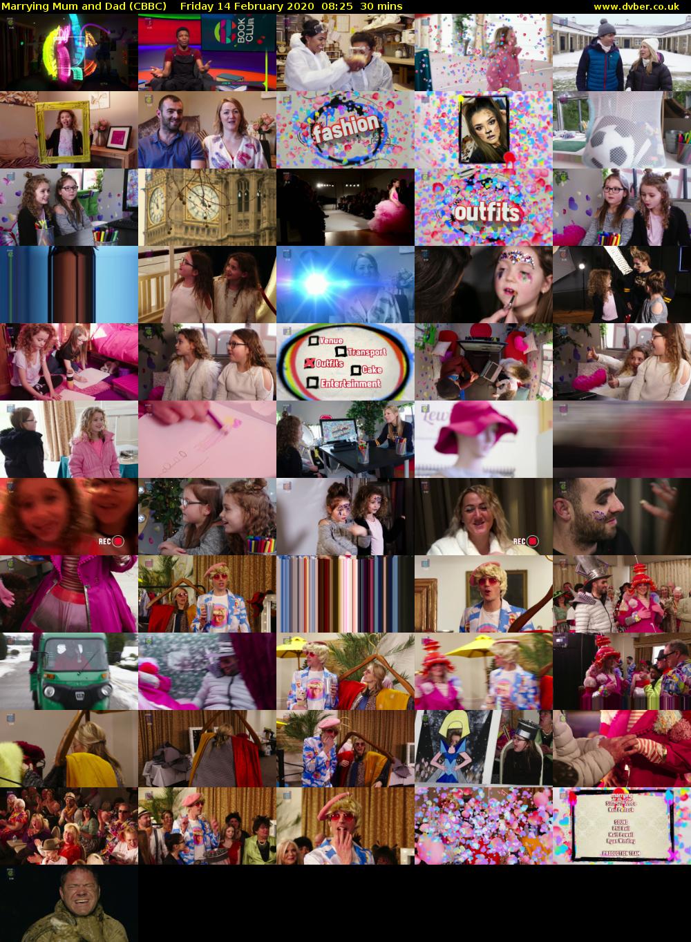Marrying Mum and Dad (CBBC) Friday 14 February 2020 08:25 - 08:55