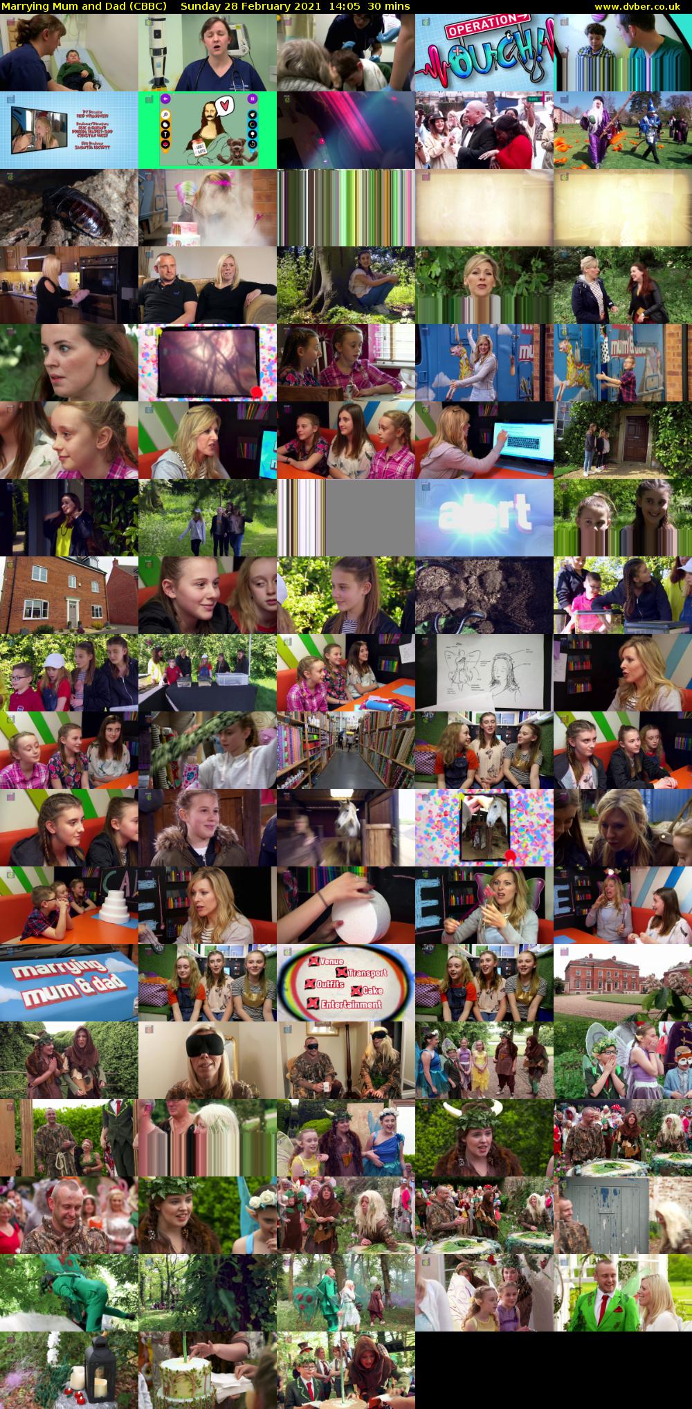 Marrying Mum and Dad (CBBC) Sunday 28 February 2021 14:05 - 14:35