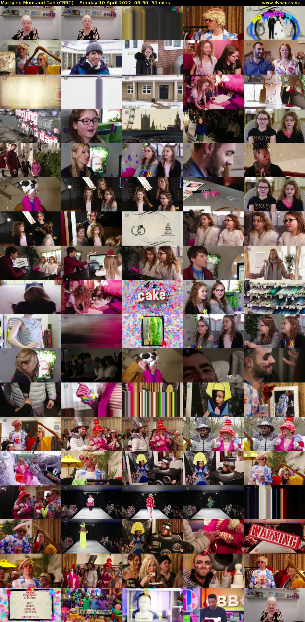 Marrying Mum and Dad (CBBC) Sunday 10 April 2022 08:30 - 09:00