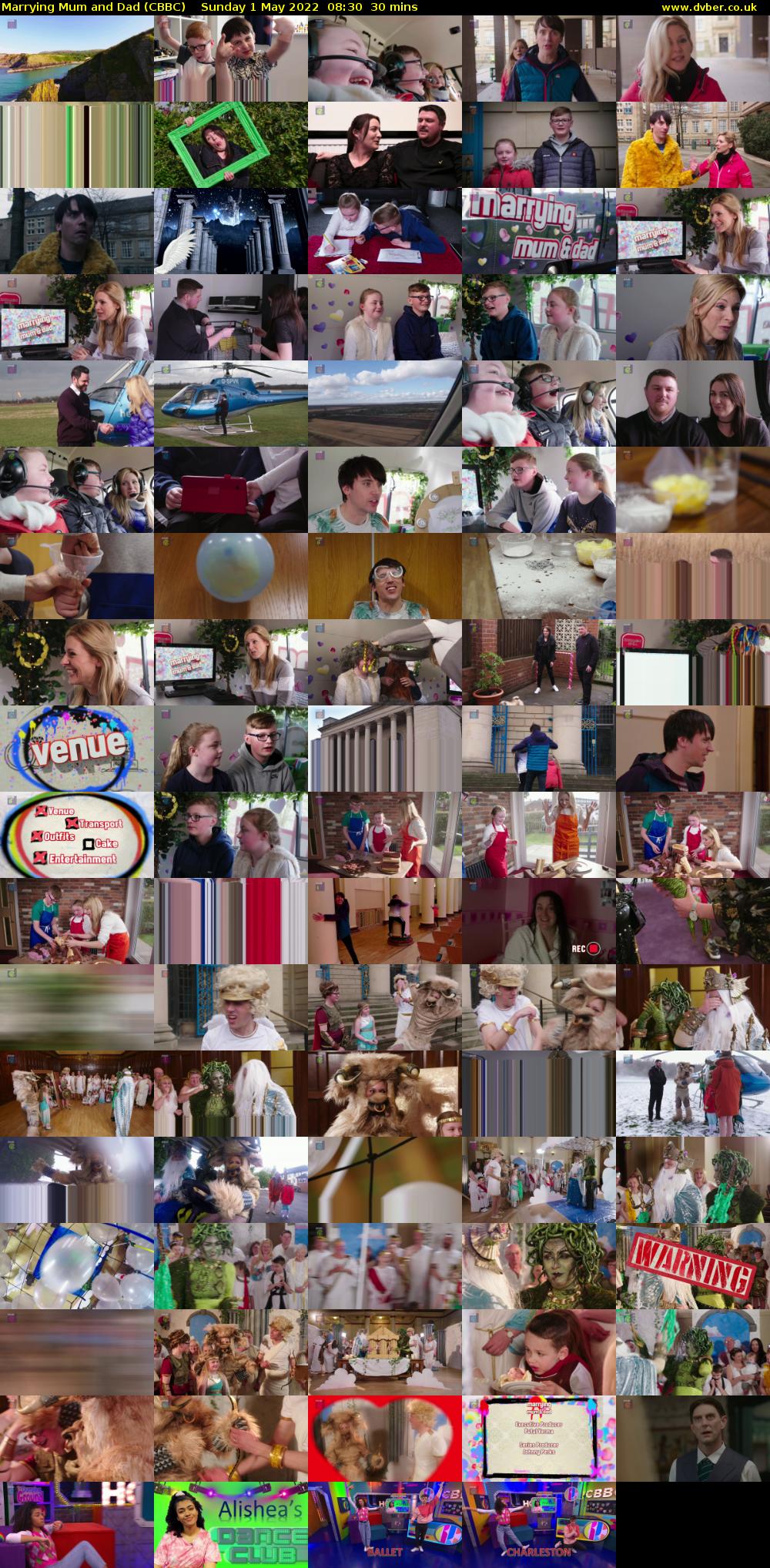 Marrying Mum and Dad (CBBC) Sunday 1 May 2022 08:30 - 09:00