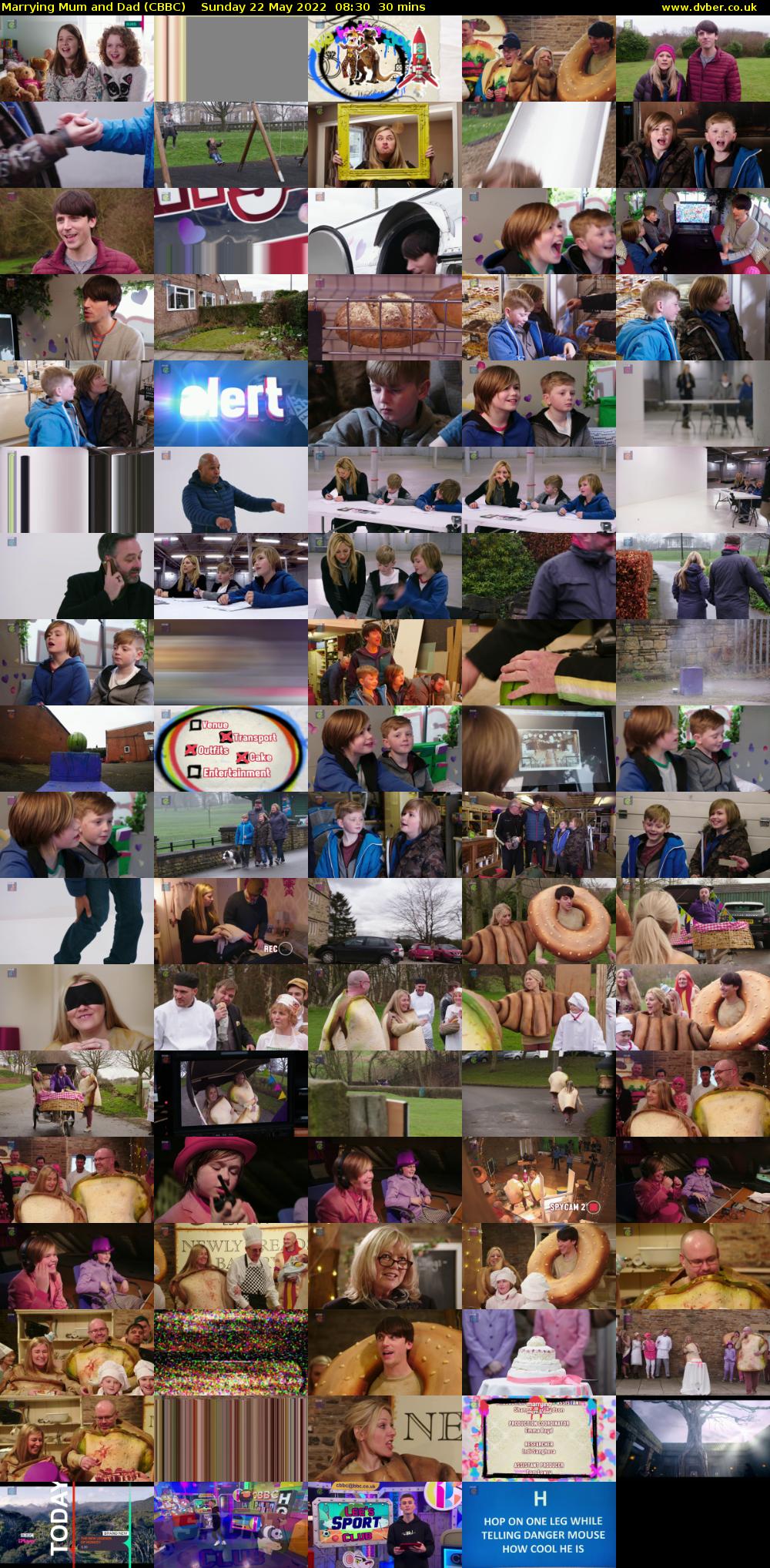 Marrying Mum and Dad (CBBC) Sunday 22 May 2022 08:30 - 09:00