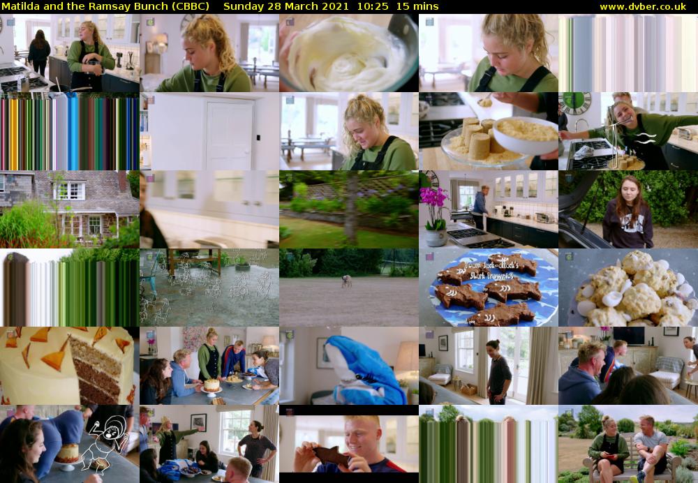 Matilda and the Ramsay Bunch (CBBC) Sunday 28 March 2021 10:25 - 10:40