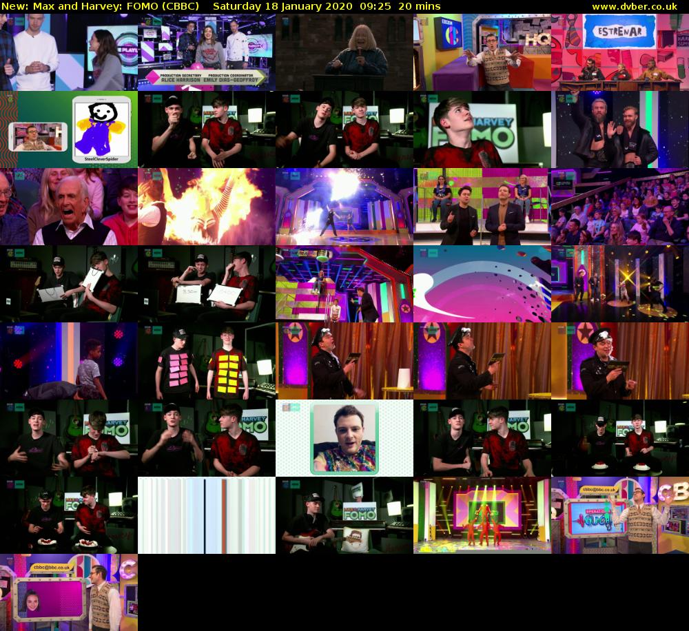 Max and Harvey: FOMO (CBBC) Saturday 18 January 2020 09:25 - 09:45