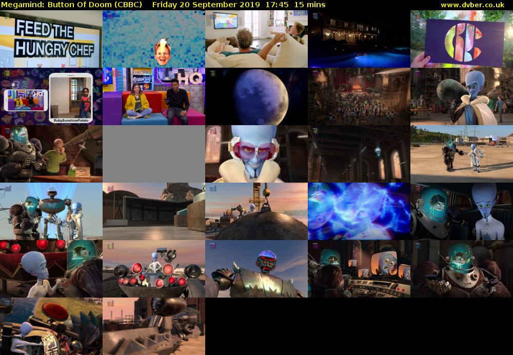 Megamind: Button Of Doom (CBBC) Friday 20 September 2019 17:45 - 18:00