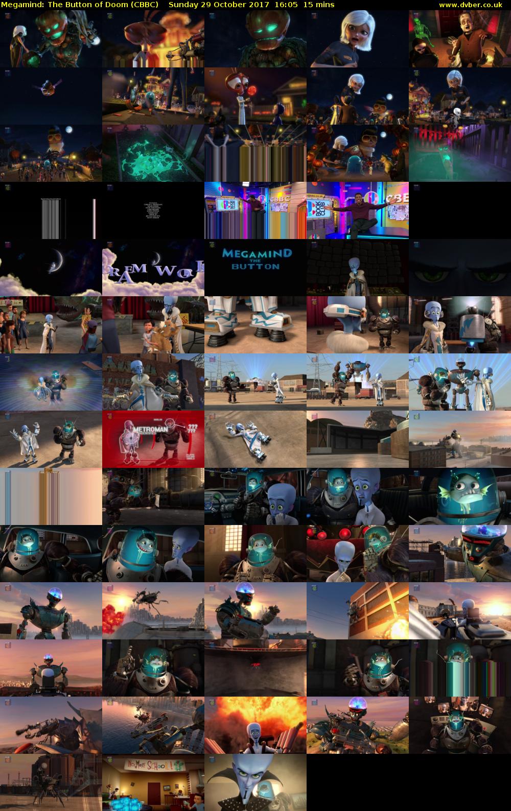 Megamind: The Button of Doom (CBBC) Sunday 29 October 2017 16:05 - 16:20