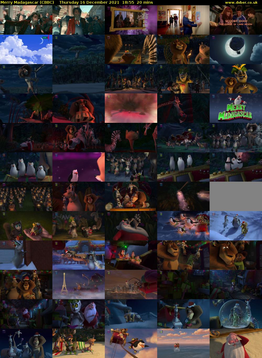Merry Madagascar (CBBC) Thursday 16 December 2021 18:55 - 19:15