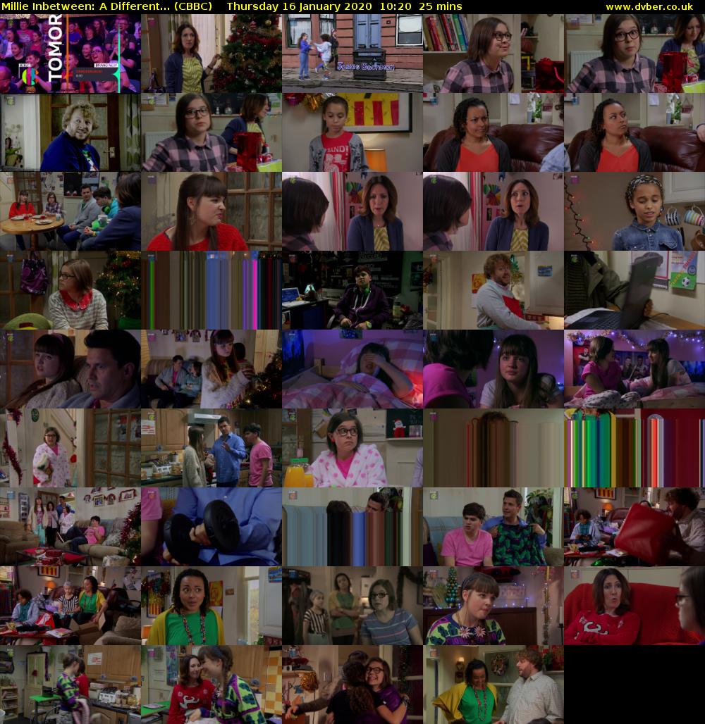 Millie Inbetween: A Different... (CBBC) Thursday 16 January 2020 10:20 - 10:45