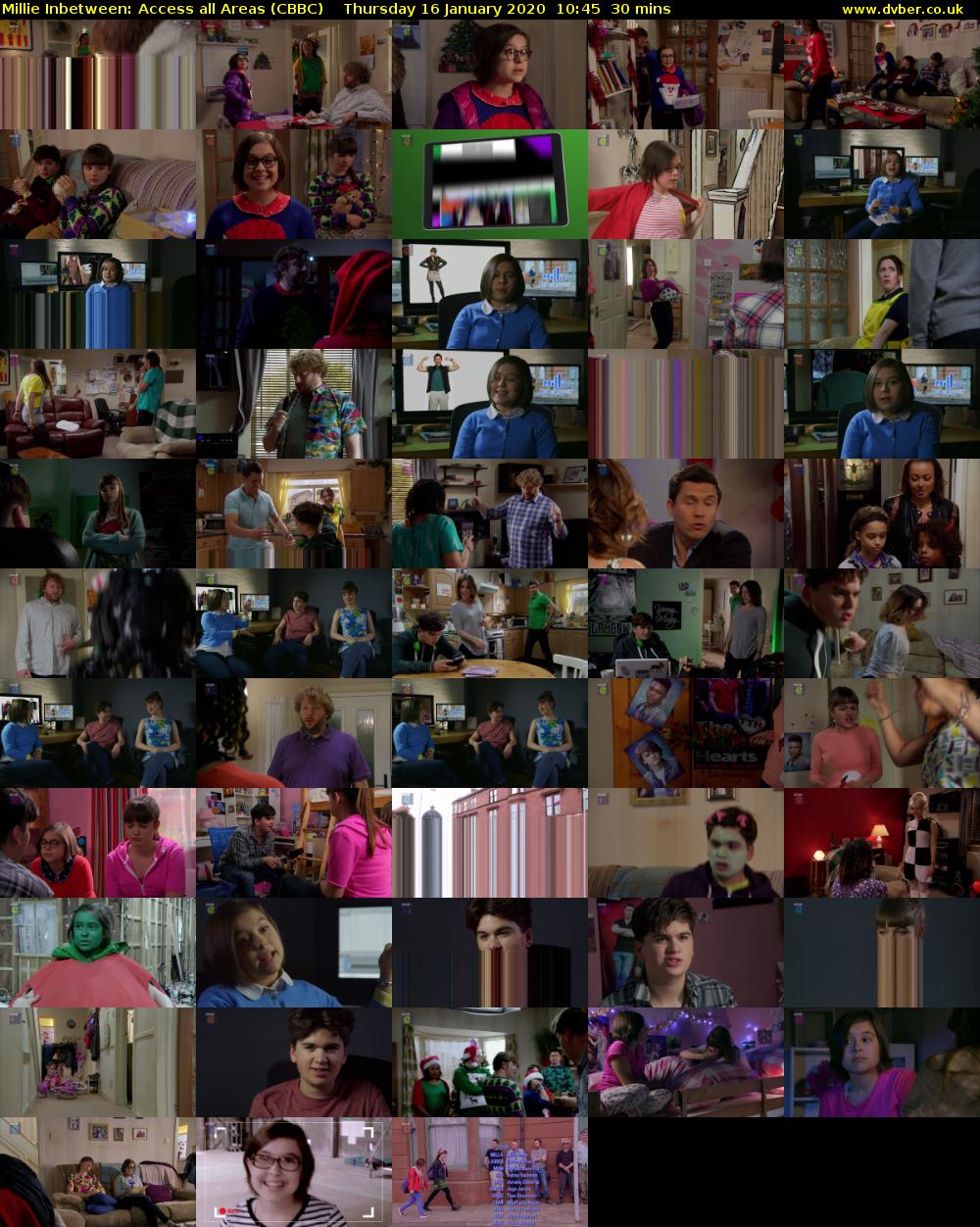 Millie Inbetween: Access all Areas (CBBC) Thursday 16 January 2020 10:45 - 11:15