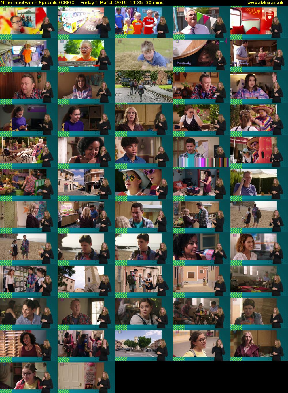 Millie Inbetween Specials (CBBC) Friday 1 March 2019 14:35 - 15:05