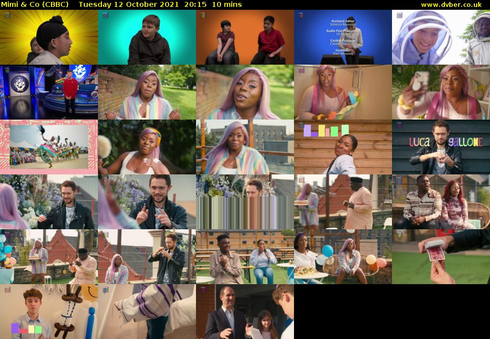 Mimi & Co (CBBC) Tuesday 12 October 2021 20:15 - 20:25