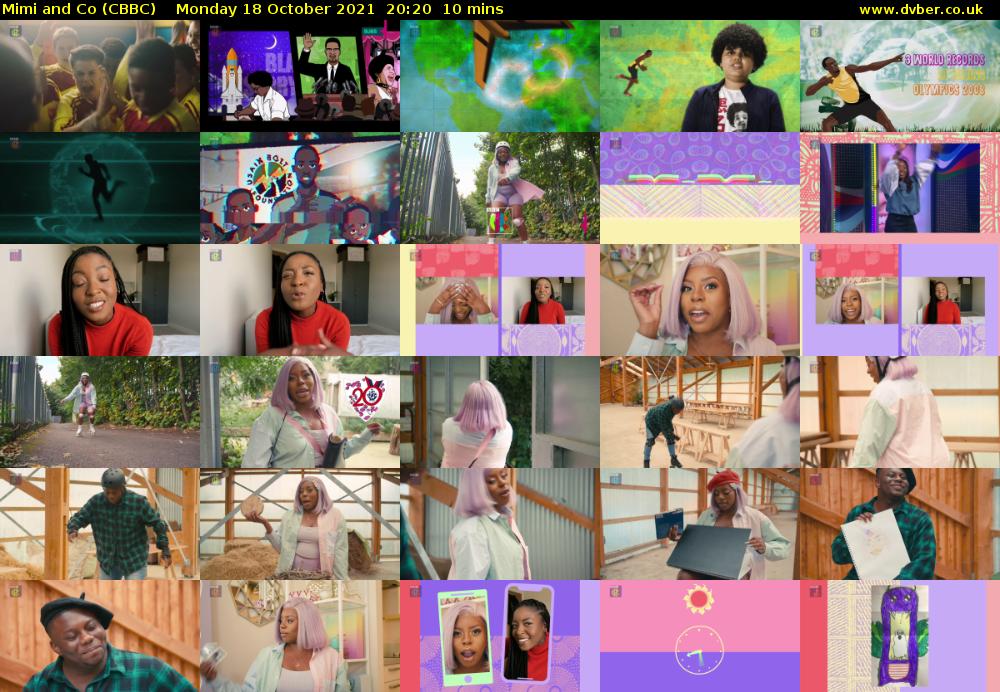 Mimi and Co (CBBC) Monday 18 October 2021 20:20 - 20:30