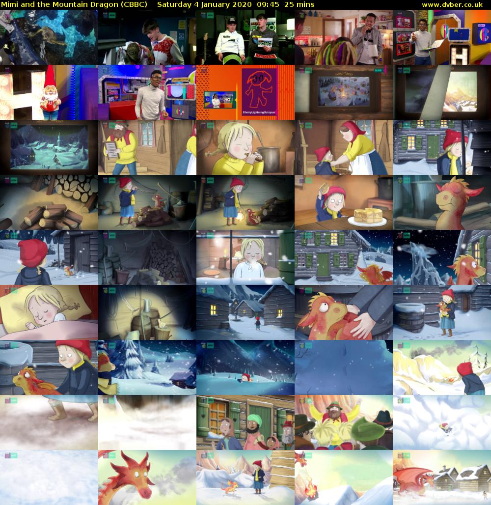 Mimi and the Mountain Dragon (CBBC) Saturday 4 January 2020 09:45 - 10:10
