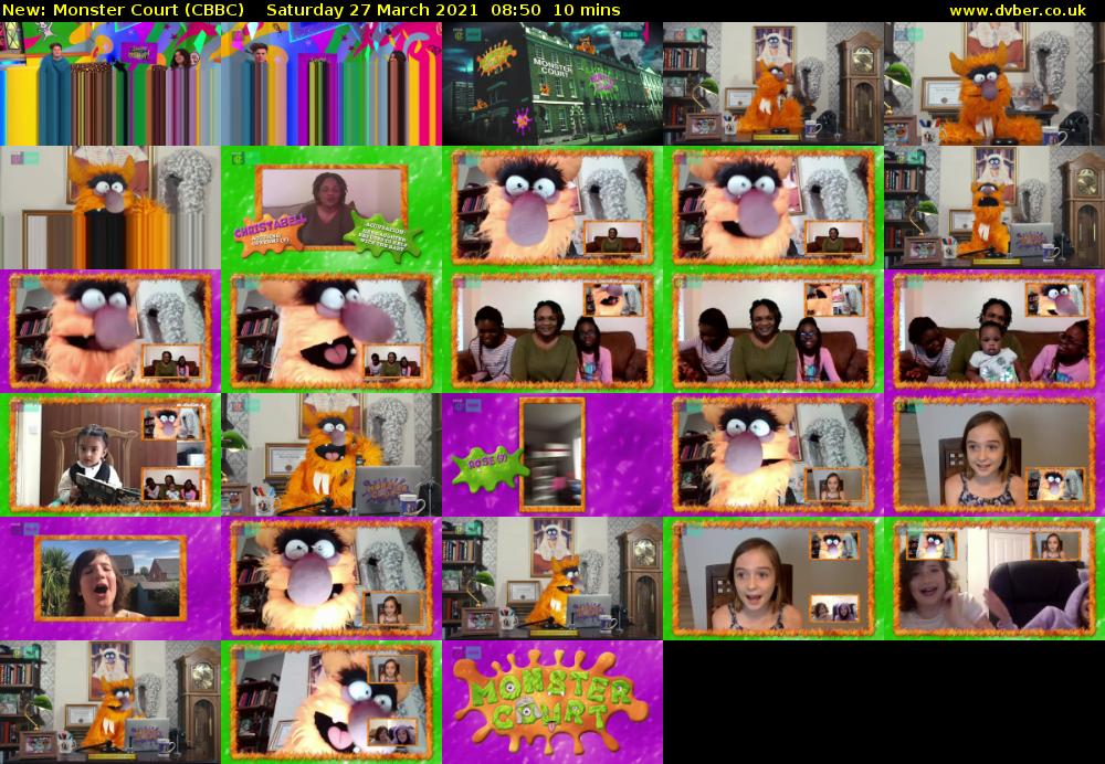 Monster Court (CBBC) Saturday 27 March 2021 08:50 - 09:00