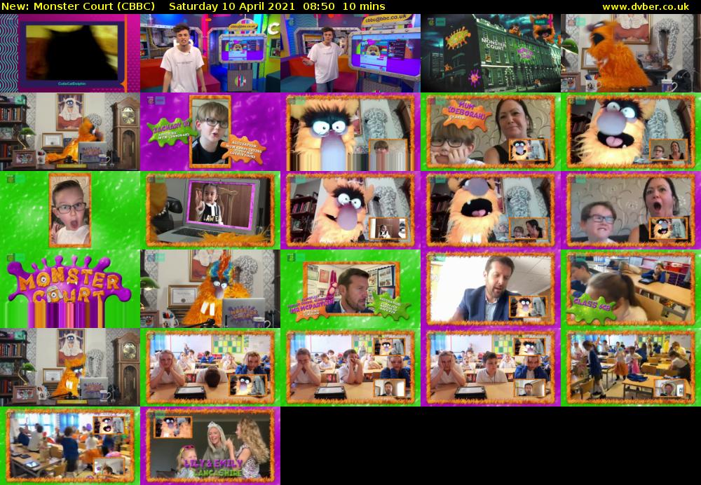 Monster Court (CBBC) Saturday 10 April 2021 08:50 - 09:00