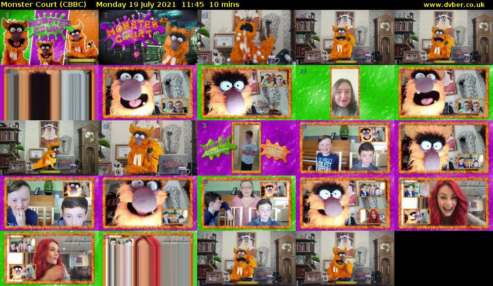 Monster Court (CBBC) Monday 19 July 2021 11:45 - 11:55