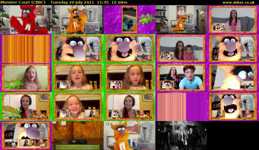 Monster Court (CBBC) Tuesday 20 July 2021 11:45 - 11:55