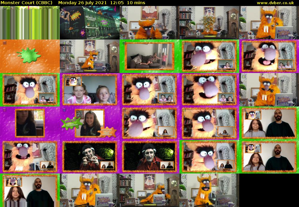 Monster Court (CBBC) Monday 26 July 2021 12:05 - 12:15