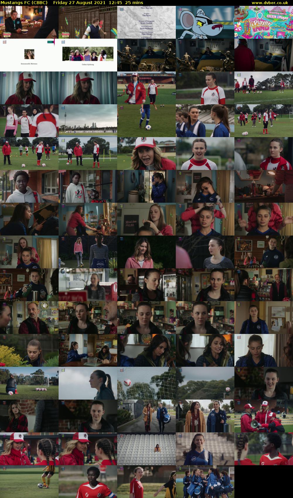 Mustangs FC (CBBC) Friday 27 August 2021 12:45 - 13:10