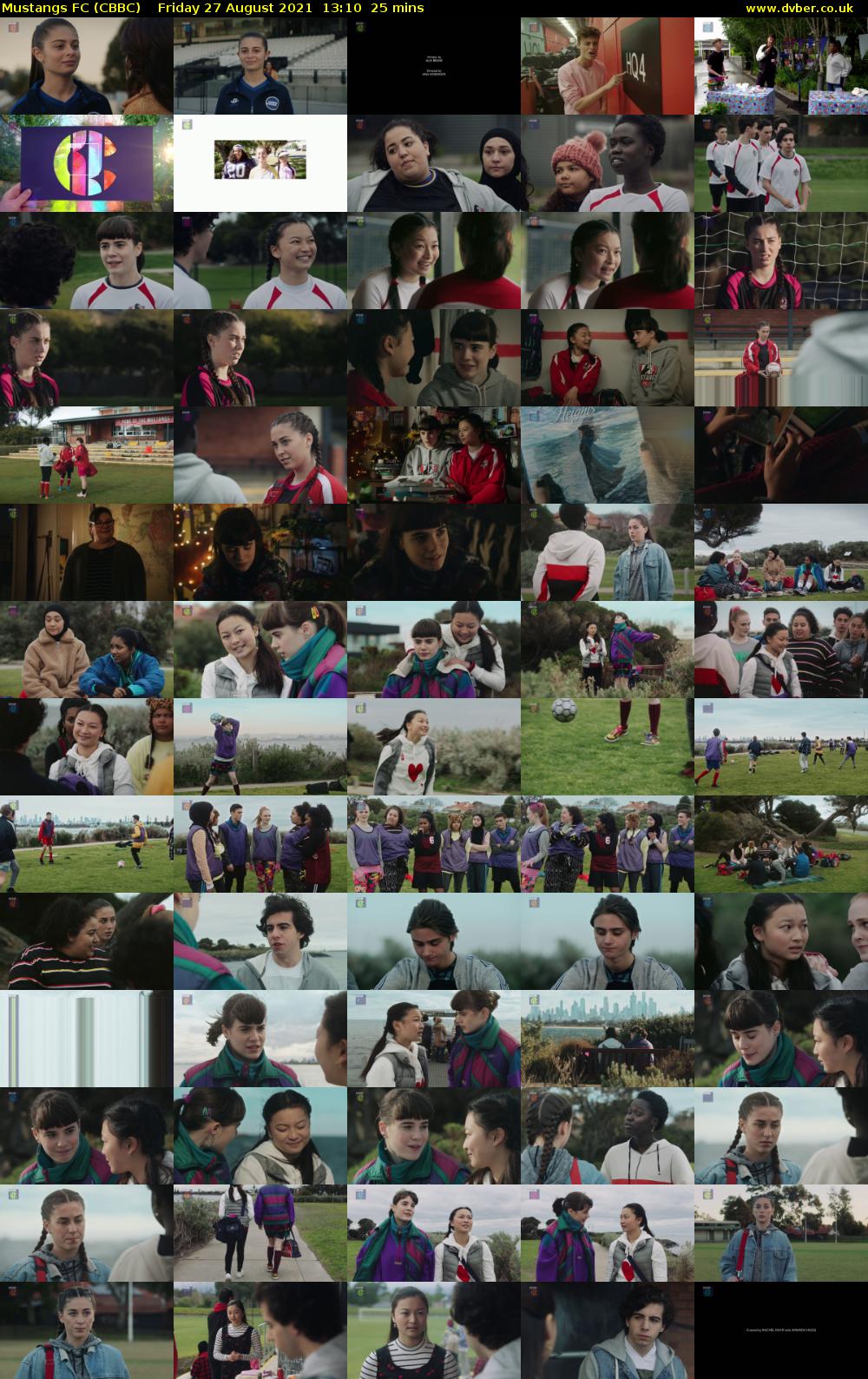 Mustangs FC (CBBC) Friday 27 August 2021 13:10 - 13:35