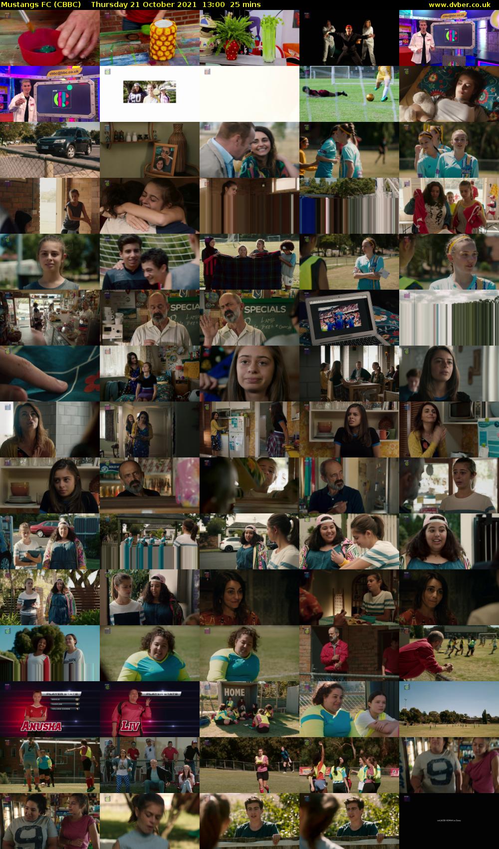 Mustangs FC (CBBC) Thursday 21 October 2021 13:00 - 13:25