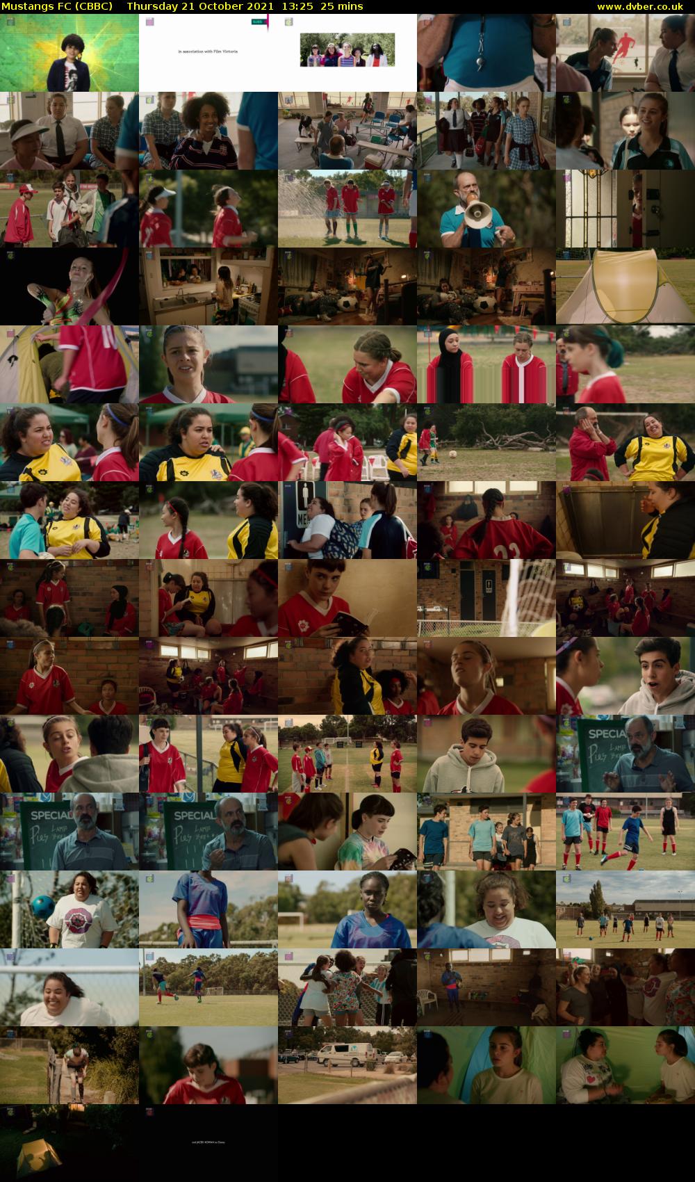 Mustangs FC (CBBC) Thursday 21 October 2021 13:25 - 13:50