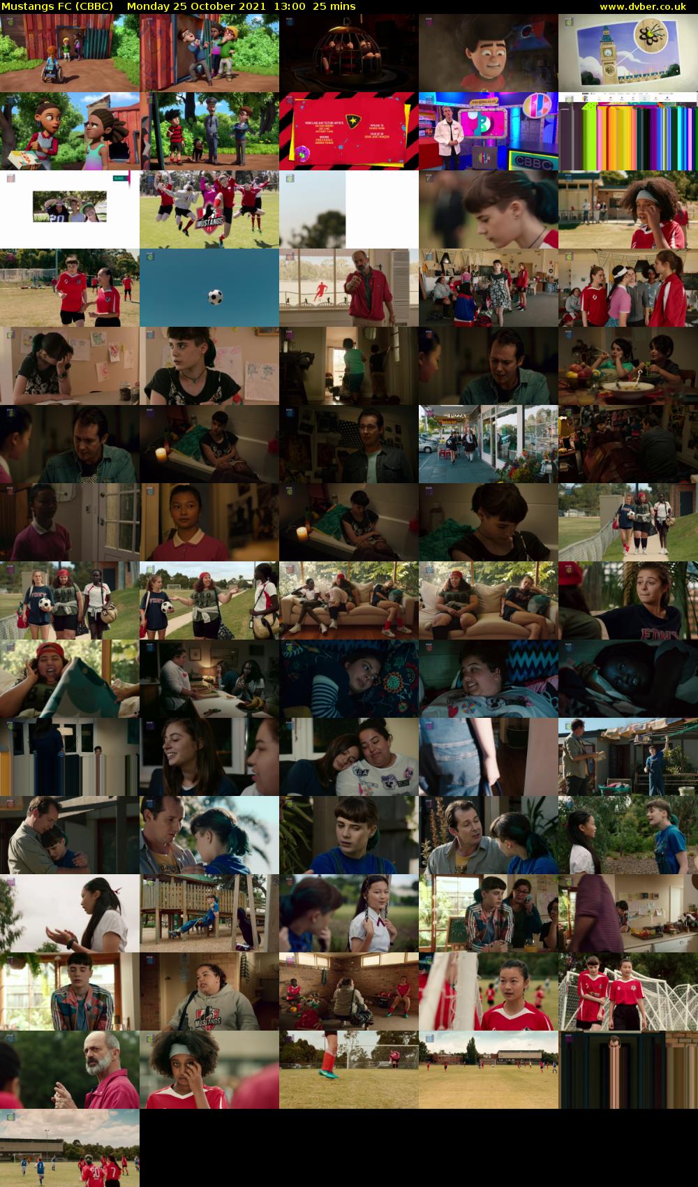 Mustangs FC (CBBC) Monday 25 October 2021 13:00 - 13:25