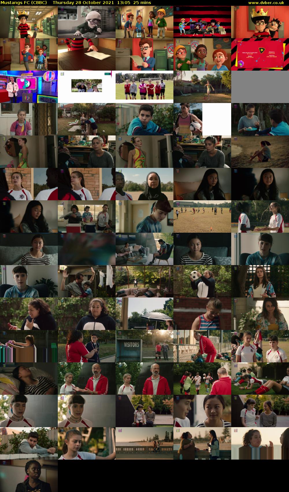 Mustangs FC (CBBC) Thursday 28 October 2021 13:05 - 13:30