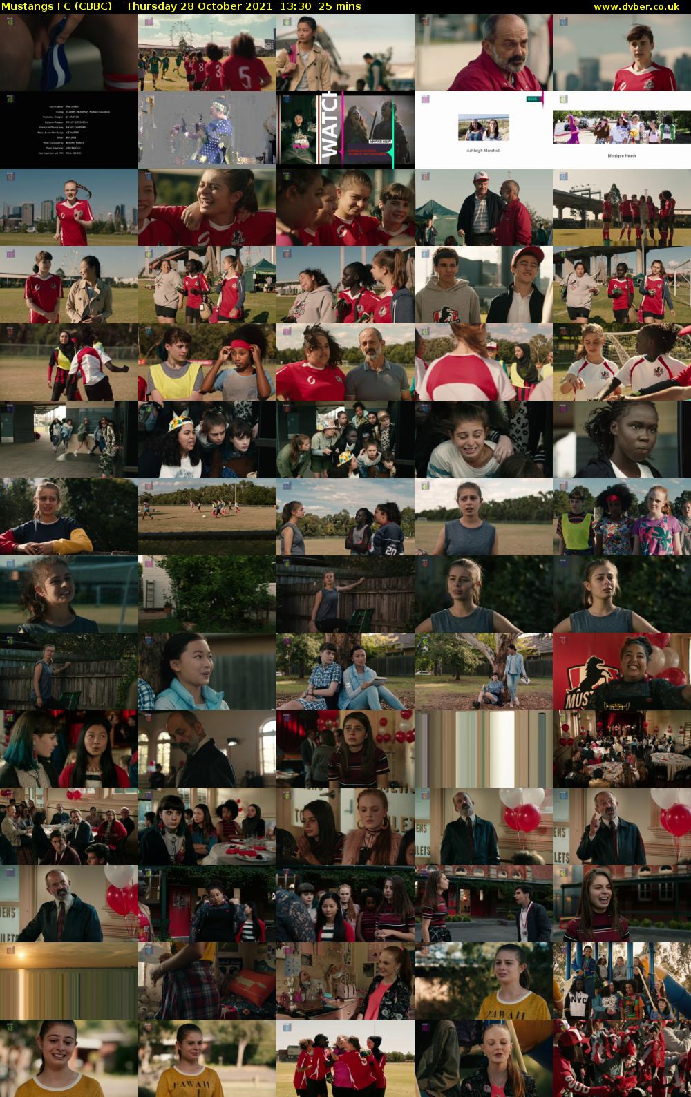 Mustangs FC (CBBC) Thursday 28 October 2021 13:30 - 13:55