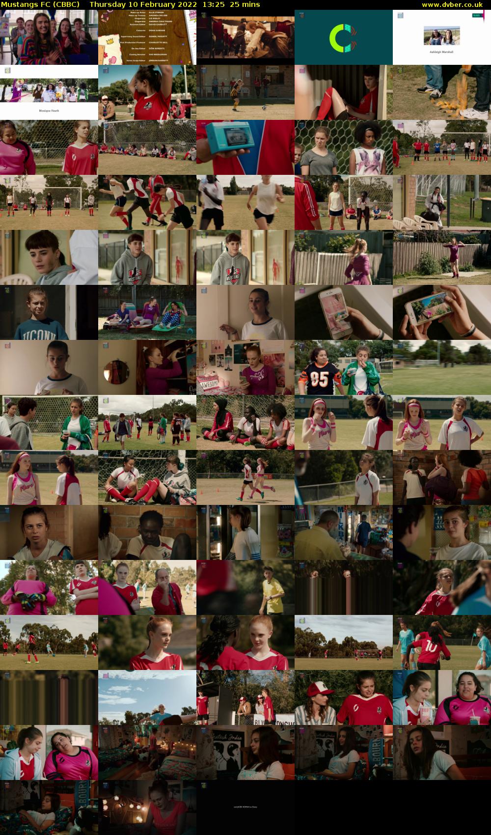 Mustangs FC (CBBC) Thursday 10 February 2022 13:25 - 13:50