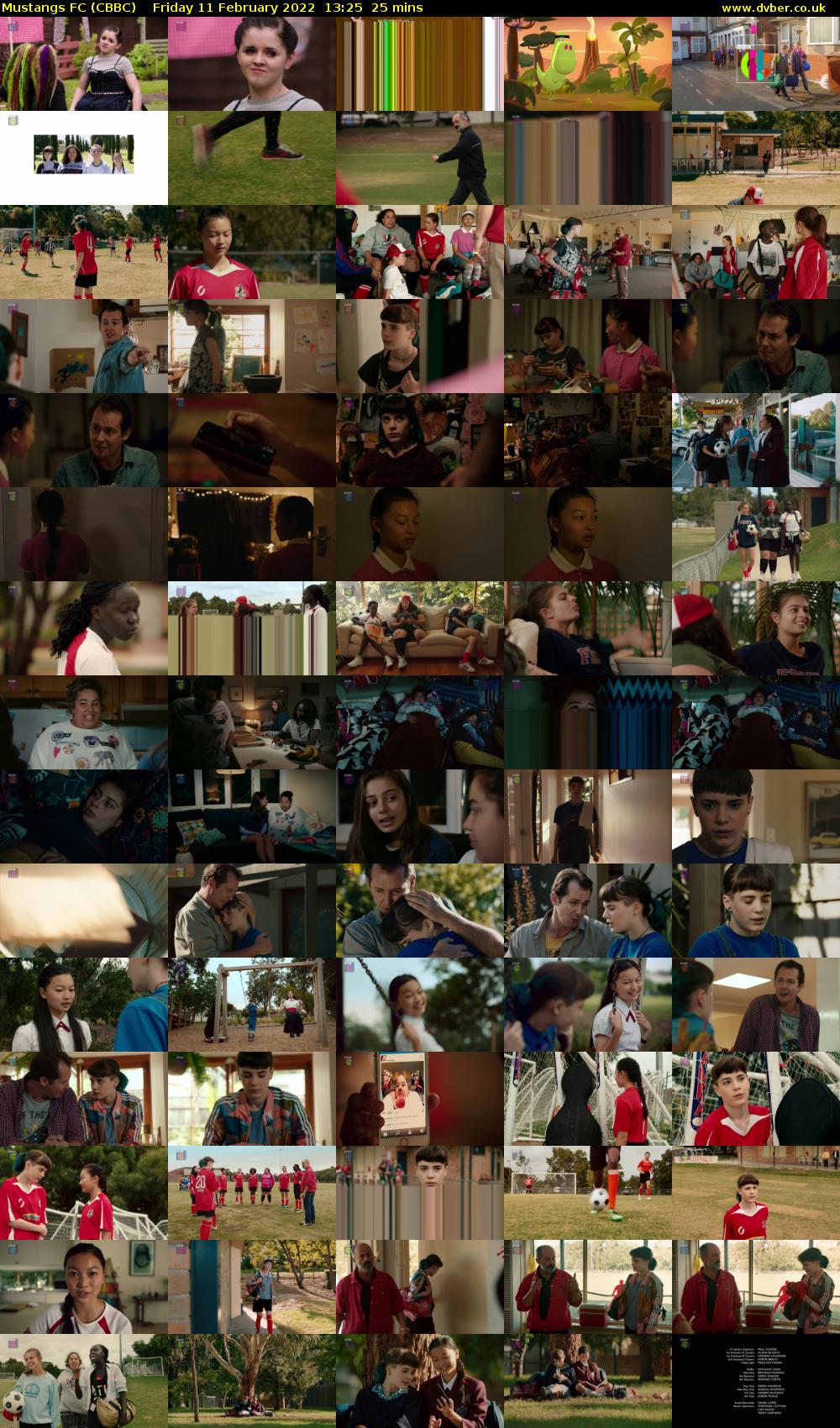 Mustangs FC (CBBC) Friday 11 February 2022 13:25 - 13:50