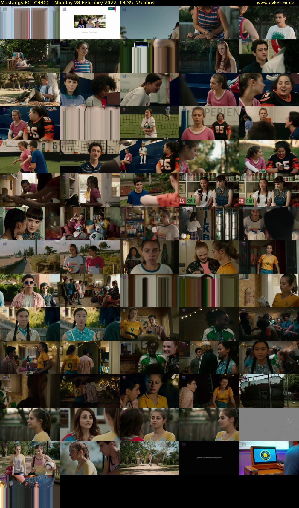 Mustangs FC (CBBC) Monday 28 February 2022 13:35 - 14:00