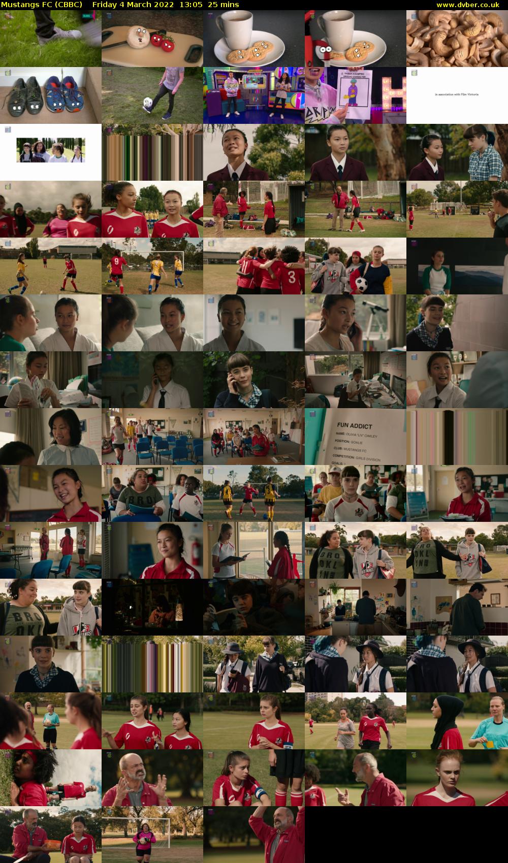 Mustangs FC (CBBC) Friday 4 March 2022 13:05 - 13:30