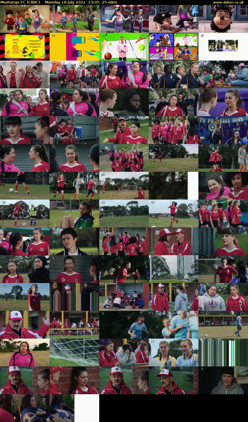 Mustangs FC (CBBC) Monday 18 July 2022 13:05 - 13:30