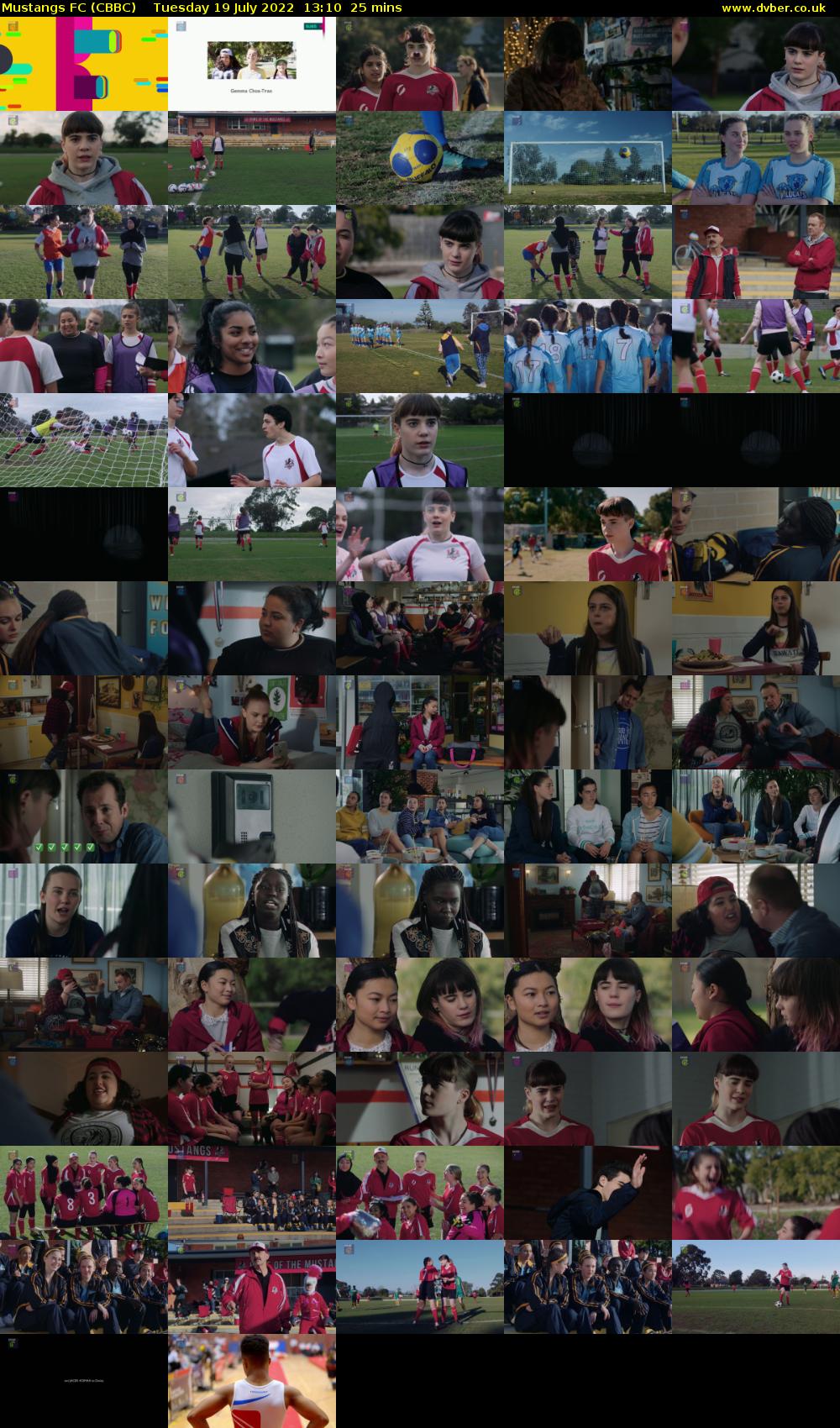 Mustangs FC (CBBC) Tuesday 19 July 2022 13:10 - 13:35
