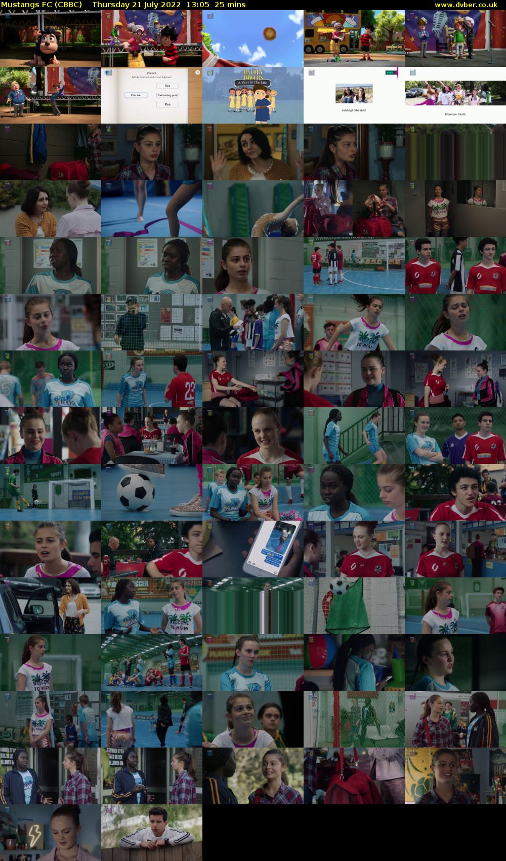 Mustangs FC (CBBC) Thursday 21 July 2022 13:05 - 13:30