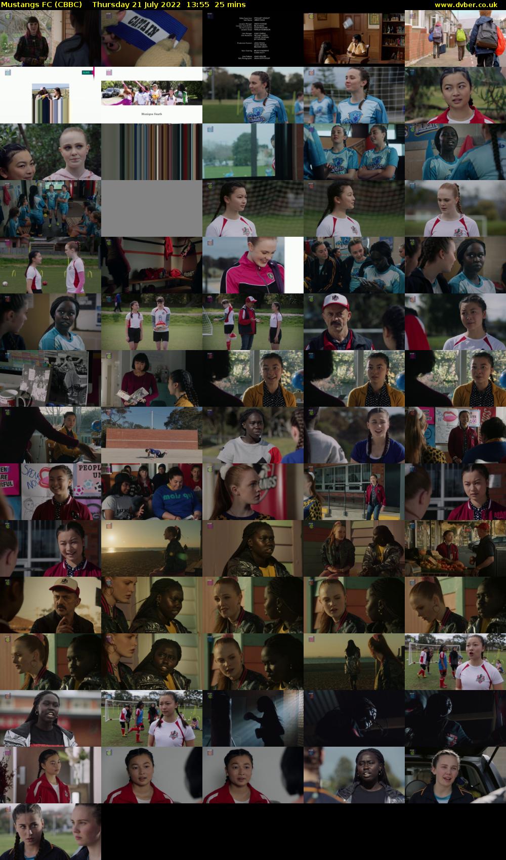Mustangs FC (CBBC) Thursday 21 July 2022 13:55 - 14:20