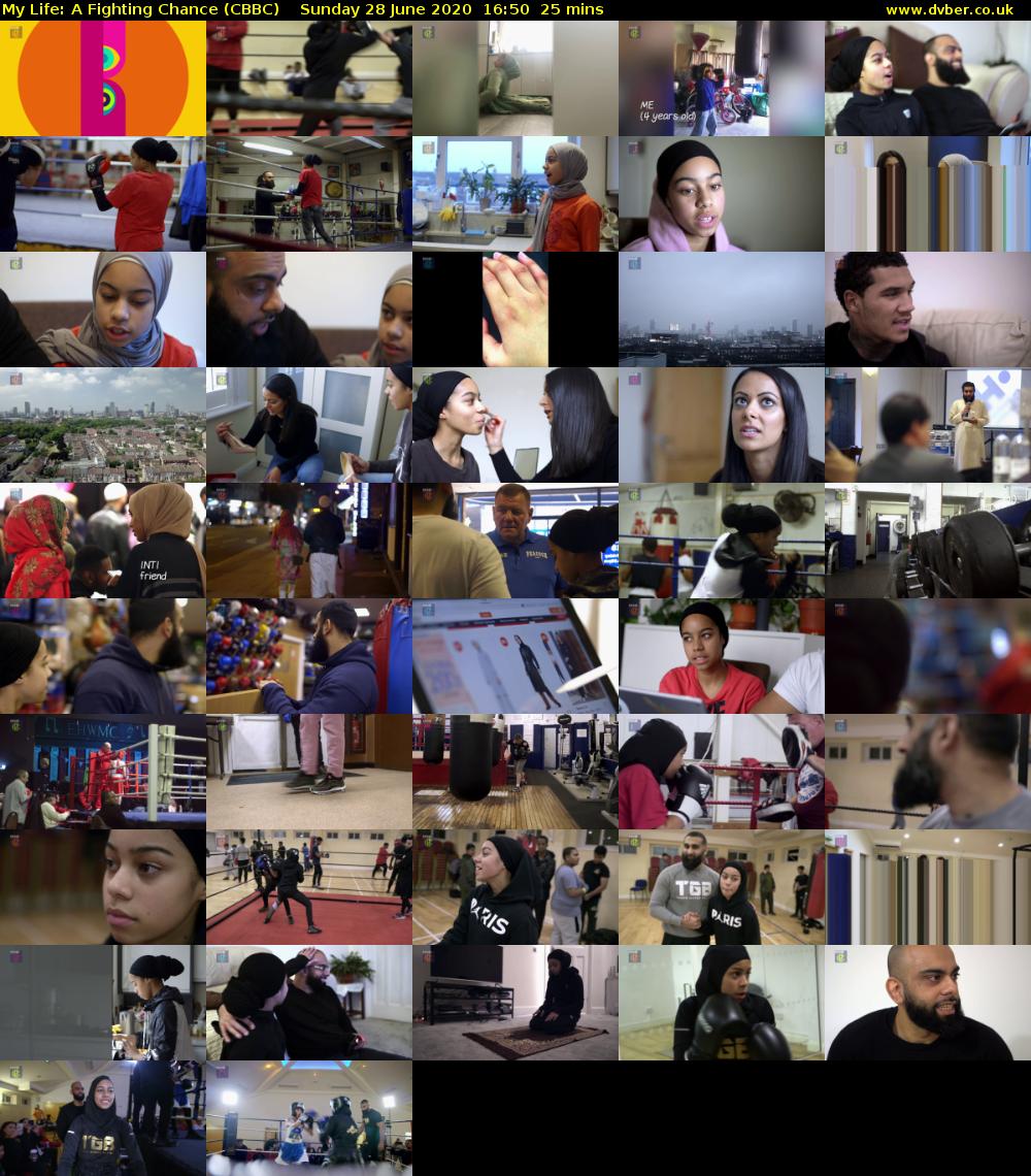 My Life: A Fighting Chance (CBBC) Sunday 28 June 2020 16:50 - 17:15