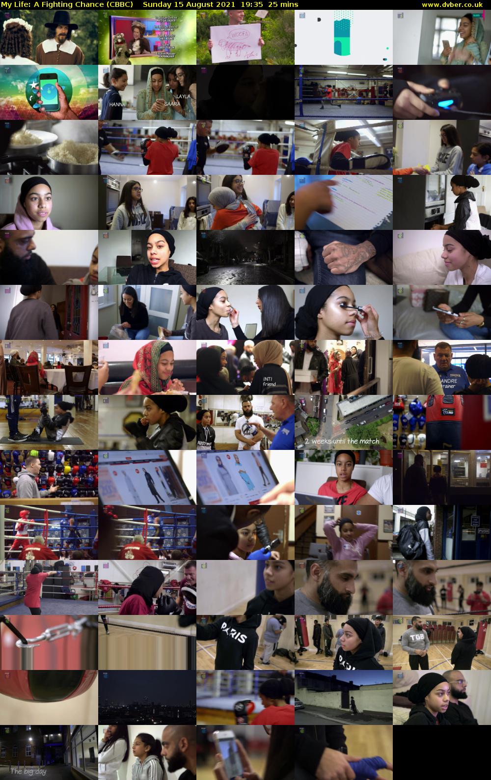 My Life: A Fighting Chance (CBBC) Sunday 15 August 2021 19:35 - 20:00