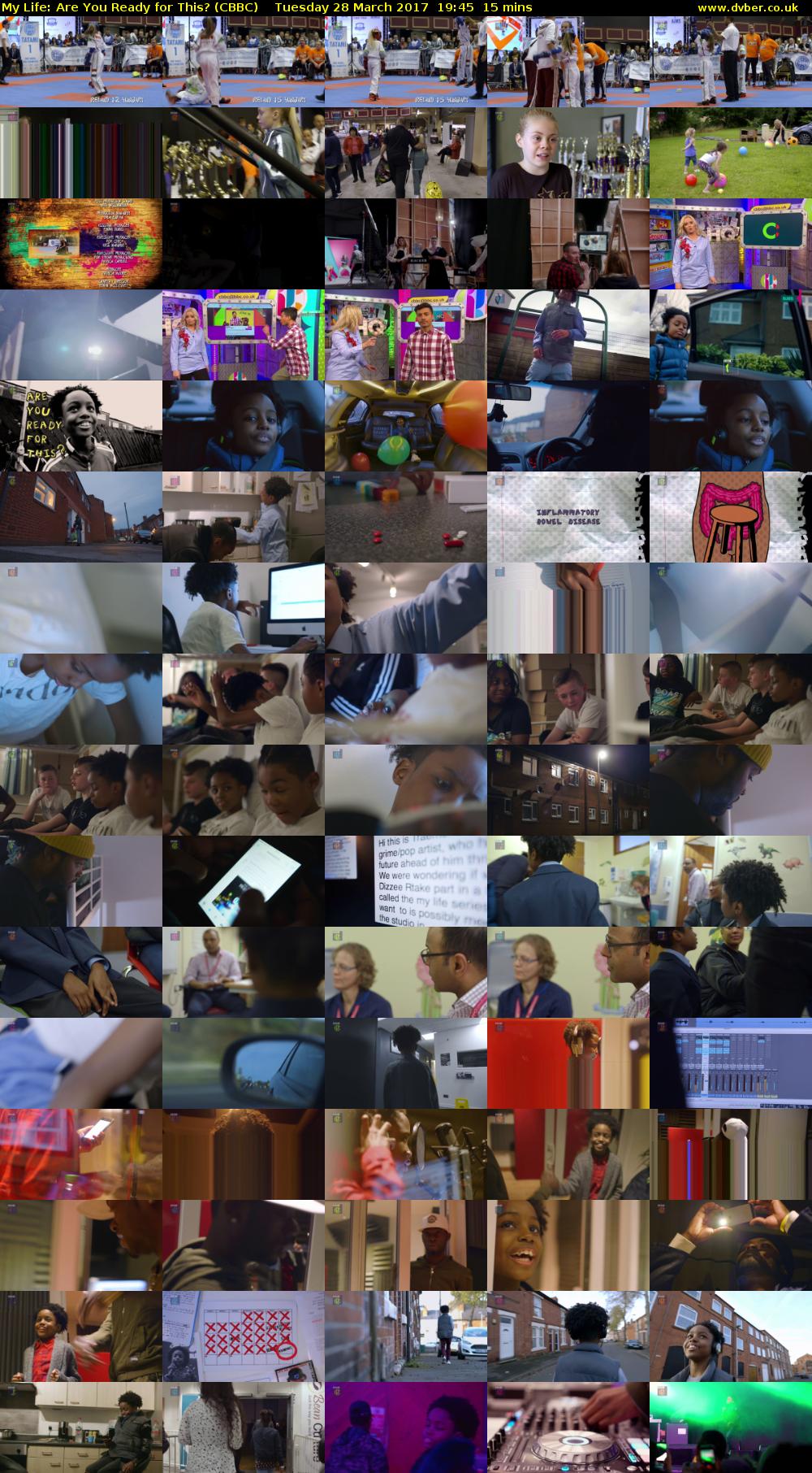 My Life: Are You Ready for This? (CBBC) Tuesday 28 March 2017 19:45 - 20:00