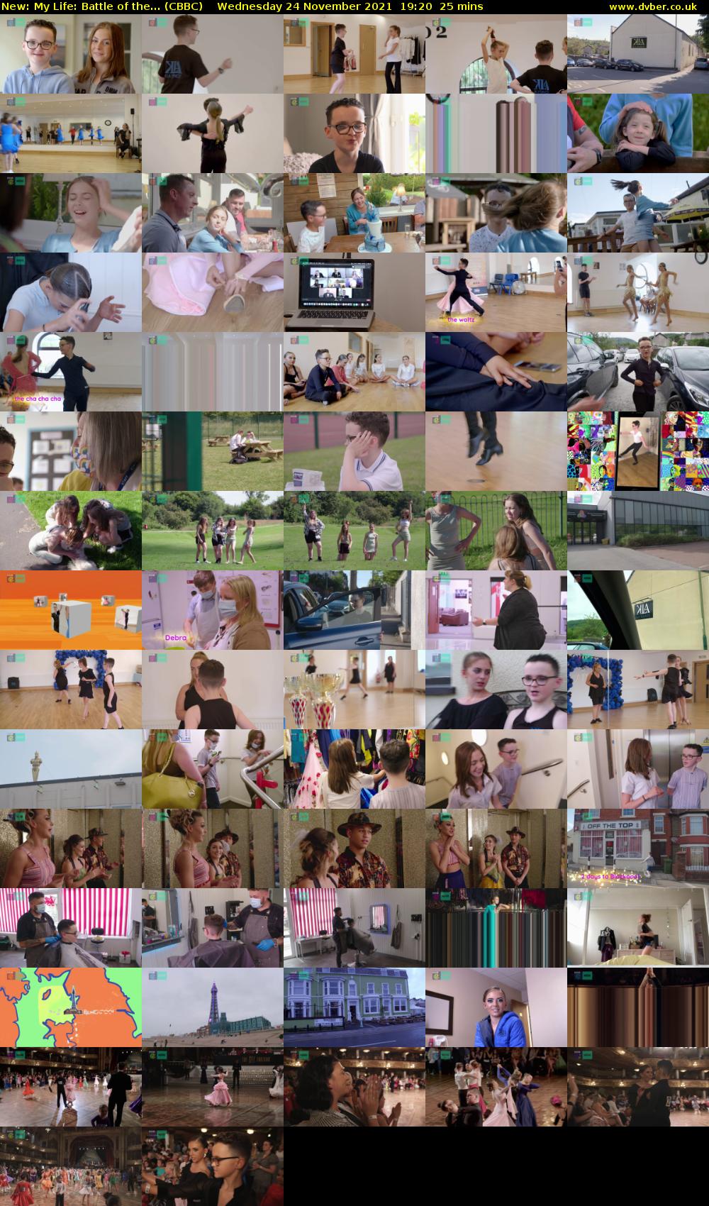 My Life: Battle of the... (CBBC) Wednesday 24 November 2021 19:20 - 19:45