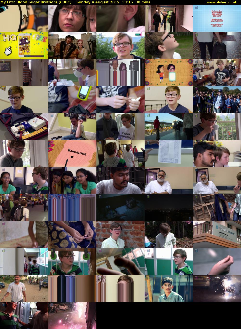 My Life: Blood Sugar Brothers (CBBC) Sunday 4 August 2019 13:15 - 13:45